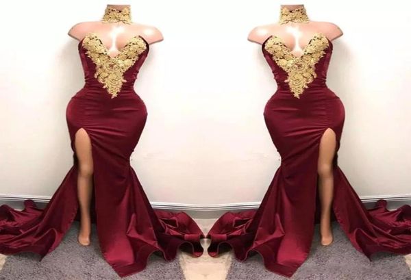2017 new african burgundy prom dresses evening wear mermaid gold lace appliqued front split 2k18 elegant formal evening party9043458, Black
2017 new african burgundy prom dresses evening wear mermaid gold lace appliqued front split 2k18 elegant formal evening party9043458, Black