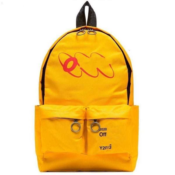 new off bag backpack yellow letter printed men's and women's schoolbag 05ff
new off bag backpack yellow letter printed men's and women's schoolbag 05ff