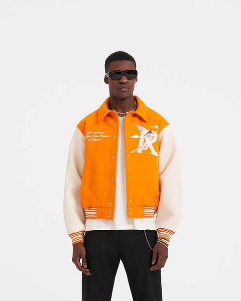 men letter embroidery designers oversized hip hop varsity baseball jacket leather sleeve loose fit coat outerwear, Black;brown
men letter embroidery designers oversized hip hop varsity baseball jacket leather sleeve loose fit coat outerwear, Black;brown