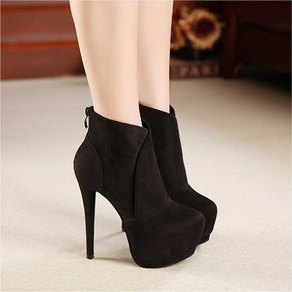 boots fashion ankle for women club shoes autumn winter thick platform flock 14cm thin heels female short party 230628, Black
boots fashion ankle for women club shoes autumn winter thick platform flock 14cm thin heels female short party 230628, Black