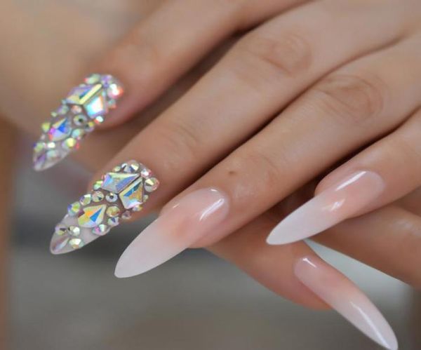 3d ab gems gradient pink nude press on nails baby ombre extra long stiletto false fake nail tips pointed fingers nails9752207, Red;gold
3d ab gems gradient pink nude press on nails baby ombre extra long stiletto false fake nail tips pointed fingers nails9752207, Red;gold