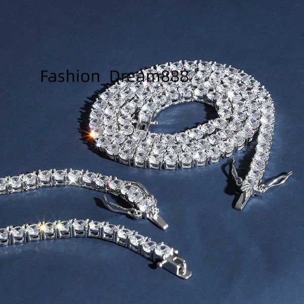 925 silver vermeil necklace 925s 4mm cz diamond gold plated thick tennis chain hip hop luxury jewelry for men women rapper
925 silver vermeil necklace 925s 4mm cz diamond gold plated thick tennis chain hip hop luxury jewelry for men women rapper