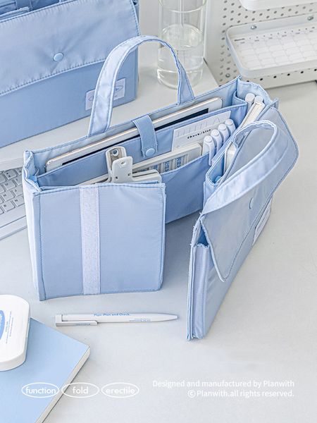 bag organizer foldable multi pocket file storage simple student large capacity portable folders stationery school supplies 230628, Blue;pink
bag organizer foldable multi pocket file storage simple student large capacity portable folders stationery school supplies 230628, Blue;pink