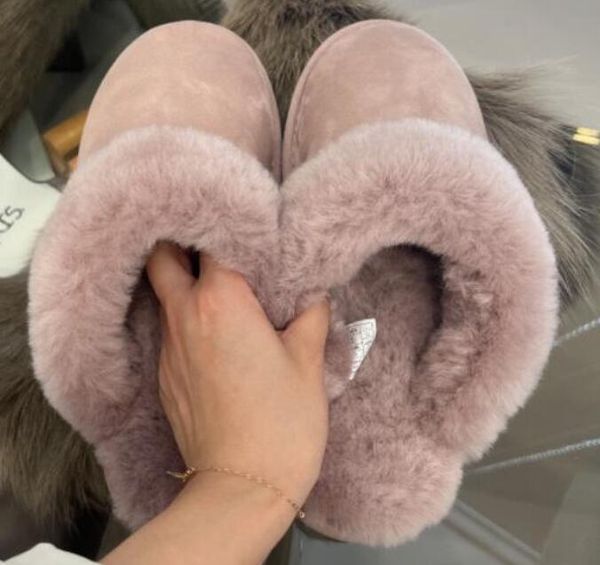 men women classic fur slippers fluffy winter warm house slippers indoor thin bottom sliders, Black
men women classic fur slippers fluffy winter warm house slippers indoor thin bottom sliders, Black