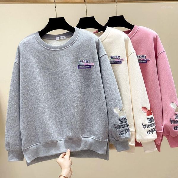 women's hoodies cotton woman o-neck sweatshirts warm fleece pullover autumn winter clothes 2023 embroidery sweater fashion, Black
women's hoodies cotton woman o-neck sweatshirts warm fleece pullover autumn winter clothes 2023 embroidery sweater fashion, Black