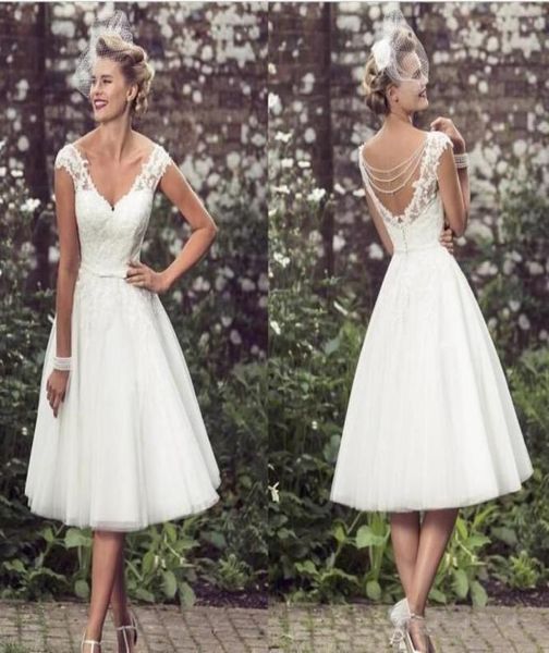 elegant tea length short wedding dresses cap sleeves appliques lace wedding gowns tulle v neck short bridal gowns 932475, White
elegant tea length short wedding dresses cap sleeves appliques lace wedding gowns tulle v neck short bridal gowns 932475, White