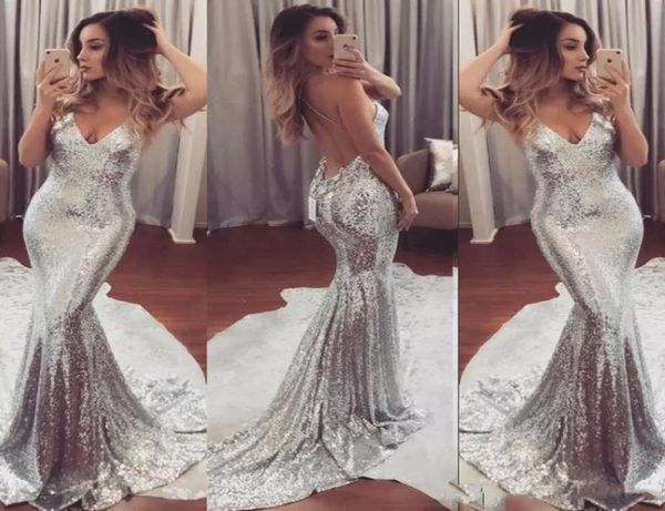 silver sequined evening dresses spaghetti backless sleeveless prom gowns sweep train custom made red carpet gowns new s5379453, Black;red
silver sequined evening dresses spaghetti backless sleeveless prom gowns sweep train custom made red carpet gowns new s5379453, Black;red