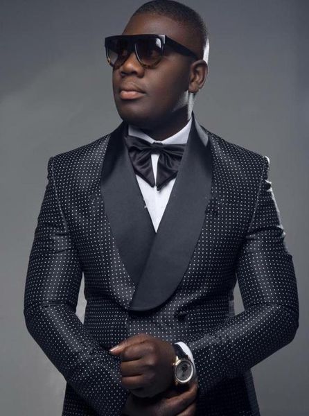 2021 mens tuxedos wedding suits black and white dots 2 piece groom suit pants custom made prom party wear jacket pant9306713, Black;gray
2021 mens tuxedos wedding suits black and white dots 2 piece groom suit pants custom made prom party wear jacket pant9306713, Black;gray