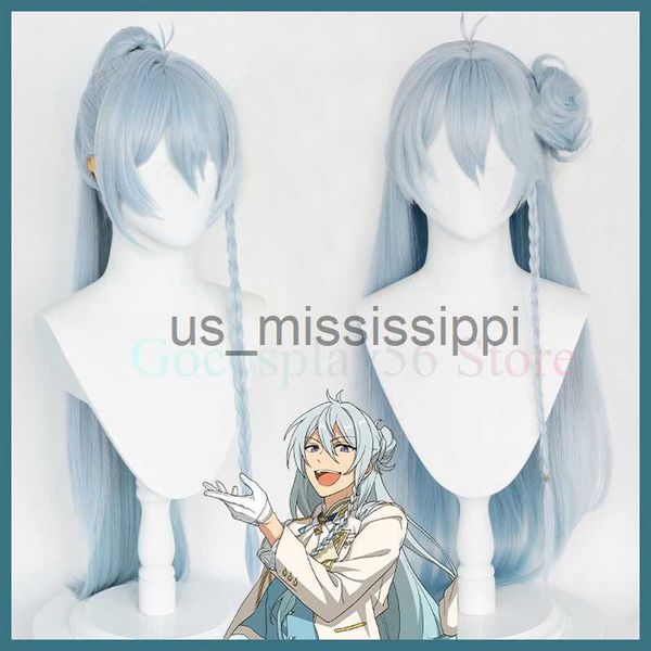 cosplay wigs es ensemble stars wig hibiki wataru cosplay ponytail bun light blue long straight braids amazing fine kawaii synthetic hair x06, Black
cosplay wigs es ensemble stars wig hibiki wataru cosplay ponytail bun light blue long straight braids amazing fine kawaii synthetic hair x06, Black