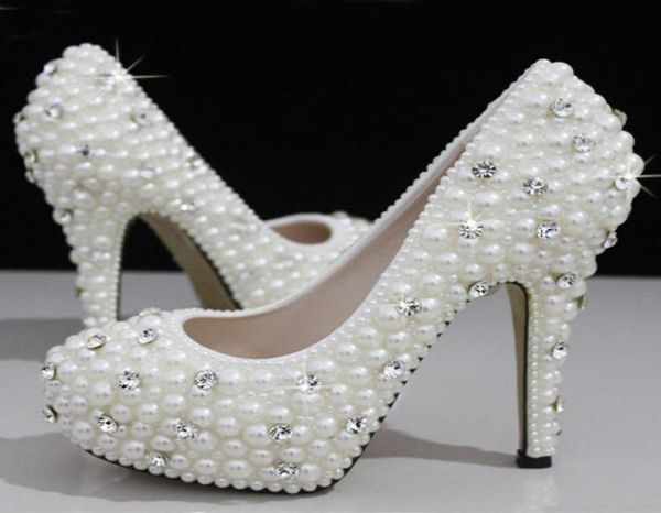 fashion luxurious pearls crystals white wedding shoes size 12 cm high heels bridal shoes party prom women shoes 9071052, Black
fashion luxurious pearls crystals white wedding shoes size 12 cm high heels bridal shoes party prom women shoes 9071052, Black