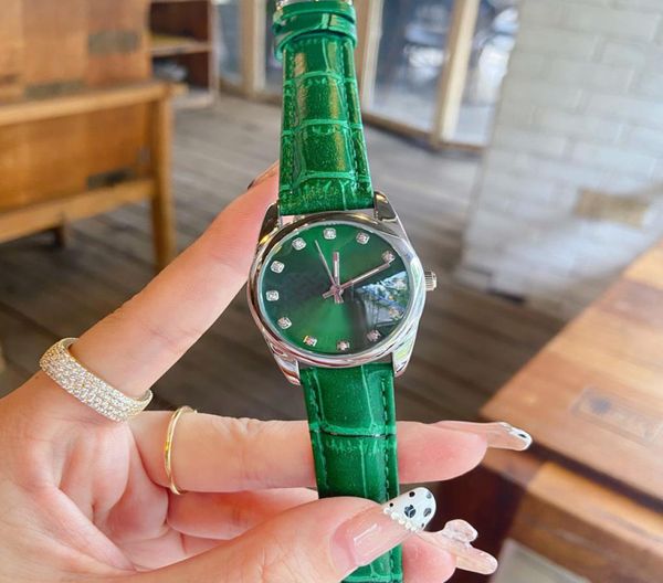 luxury lady watch green white black pink diamond dial women watches leather strap brand designer wristwatches gift for womens 9415624, Slivery;golden
luxury lady watch green white black pink diamond dial women watches leather strap brand designer wristwatches gift for womens 9415624, Slivery;golden