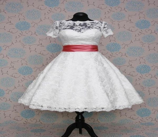 new princess lace a line bridal gowns with short sleeves w1416 wedding gowns tea length detachable sash real image fashion sheer m7122635, White
new princess lace a line bridal gowns with short sleeves w1416 wedding gowns tea length detachable sash real image fashion sheer m7122635, White