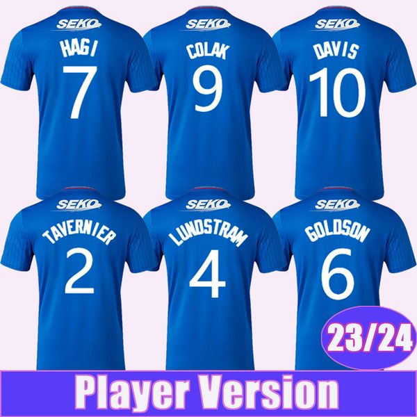 23 24 davis hagi palyer version soccer jersey tavernier yilmaz lundstram goldson colak cantwell matondo raskin home blue football shirt, Black;yellow
23 24 davis hagi palyer version soccer jersey tavernier yilmaz lundstram goldson colak cantwell matondo raskin home blue football shirt, Black;yellow