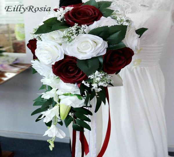 wedding flowers eillyrosia white and burgundy bridal bouquet with green leaf purple pink long waterfall for bride4097149
wedding flowers eillyrosia white and burgundy bridal bouquet with green leaf purple pink long waterfall for bride4097149