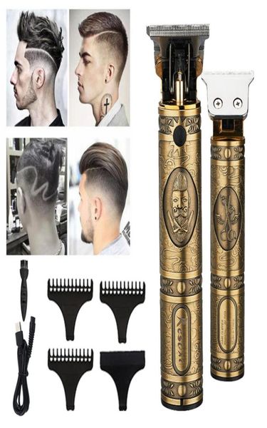 gold electric usb rechargeable men hair trimmer retro oil head clipper t9 professional beard cutter5897071
gold electric usb rechargeable men hair trimmer retro oil head clipper t9 professional beard cutter5897071