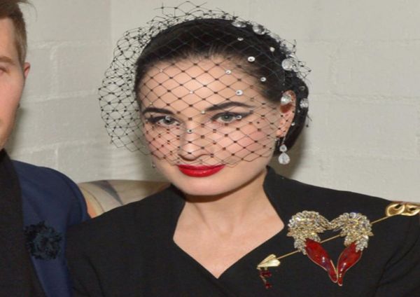 black wedding fascinators crystal beaded net face birdcage women bridal party veil bridal accessories 2020 hair jewelry7658415, White
black wedding fascinators crystal beaded net face birdcage women bridal party veil bridal accessories 2020 hair jewelry7658415, White