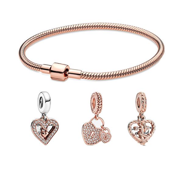 925 silver chain bracelets set love flowers mother's day gift diy fit pandora bracelet fashion designer women jewelry with original box, Golden;silver
925 silver chain bracelets set love flowers mother's day gift diy fit pandora bracelet fashion designer women jewelry with original box, Golden;silver