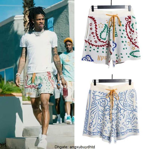 designer clothing short casual rhude color cashew flower knitted drawstring shorts morant same american high street casual beach pants coupl, White;black
designer clothing short casual rhude color cashew flower knitted drawstring shorts morant same american high street casual beach pants coupl, White;black