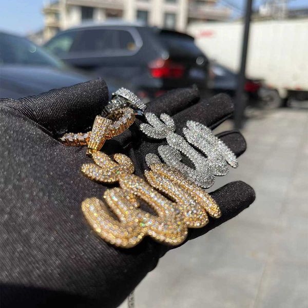 pendant necklaces bubble letter iced out necklace real gold plated hip hop jewelry unique charms 2022 trend 230621, Silver
pendant necklaces bubble letter iced out necklace real gold plated hip hop jewelry unique charms 2022 trend 230621, Silver