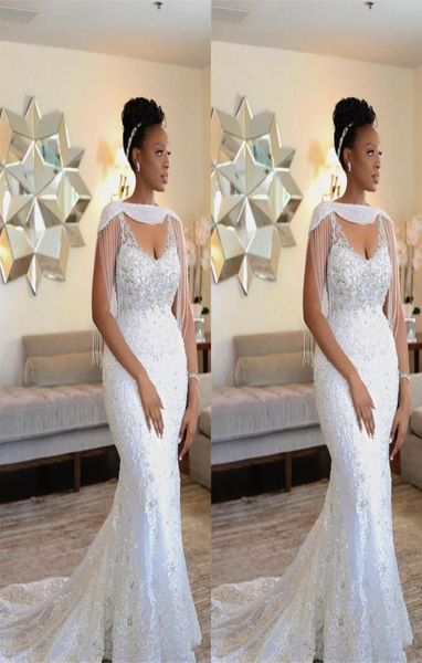 new african wedding dresses bridals gowns mermaid wedding dresses vintage v neck spaghetti straps lace crystal beads with wrap wed9519517, White
new african wedding dresses bridals gowns mermaid wedding dresses vintage v neck spaghetti straps lace crystal beads with wrap wed9519517, White