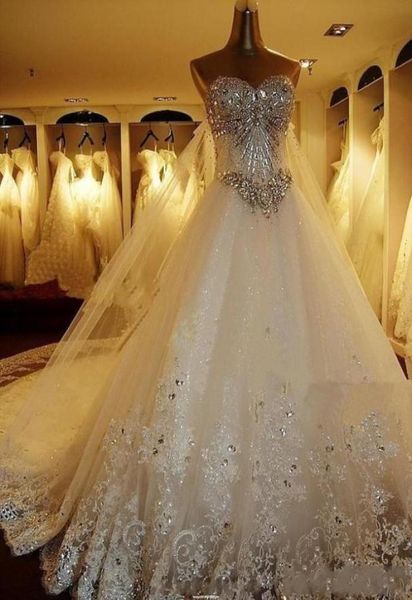 100 real pos and luxurious crystal romantic fashion plus size aline wedding dresses 2019 support custom bridal gowns1553793, White
100 real pos and luxurious crystal romantic fashion plus size aline wedding dresses 2019 support custom bridal gowns1553793, White