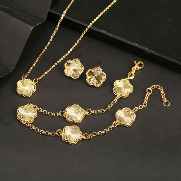 wedding jewelry sets ailinfa design simple fiveleaf flower necklace earrings bracelet set gold 18k stone white shell ladies luxury gift 2306, Slivery;golden
wedding jewelry sets ailinfa design simple fiveleaf flower necklace earrings bracelet set gold 18k stone white shell ladies luxury gift 2306, Slivery;golden
