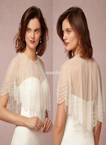 new design 2019 wedding bridal wrap jacket crew neck with trickling pearl capelet custom made sheer tulle wrap for bride 771211, White
new design 2019 wedding bridal wrap jacket crew neck with trickling pearl capelet custom made sheer tulle wrap for bride 771211, White