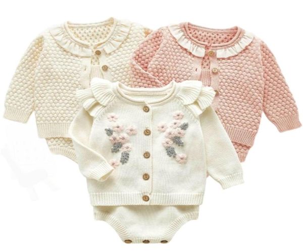 children clohting autumn embroidery flowers set fashion baby girls clothes long sleeve knit cardiganromper sets 2104177342761, White
children clohting autumn embroidery flowers set fashion baby girls clothes long sleeve knit cardiganromper sets 2104177342761, White