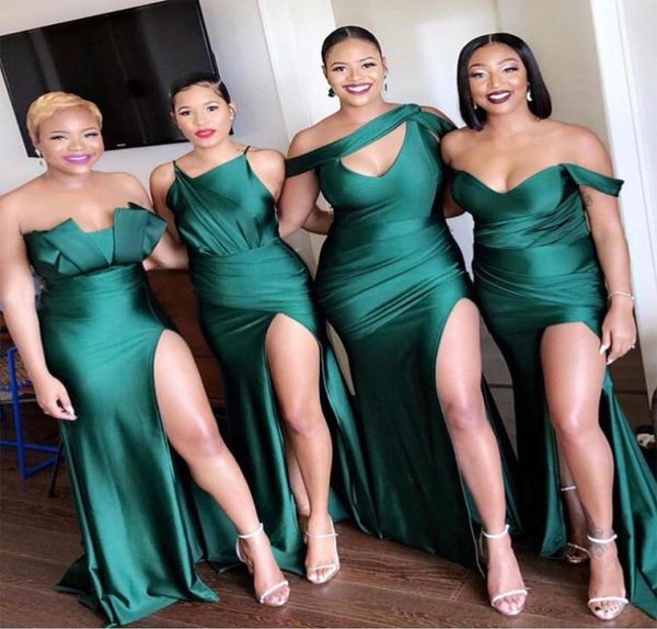 dark green bridesmaid dresses country mixed order custom made wedding party guest gown junior maid of honor dress high split 064590, White;pink
dark green bridesmaid dresses country mixed order custom made wedding party guest gown junior maid of honor dress high split 064590, White;pink