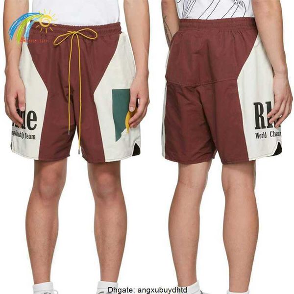 red color matching sunset print rhude shorts men women fashion casual inside mesh moonlight drawstring breeches splicing, White;black 
red color matching sunset print rhude shorts men women fashion casual inside mesh moonlight drawstring breeches splicing, White;black