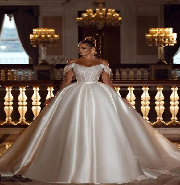 sparkly dubai arabic satin sequins wedding dresses elegant off shoulder ball gown luxurious bridal wedding gowns with detachable s5688400, White
sparkly dubai arabic satin sequins wedding dresses elegant off shoulder ball gown luxurious bridal wedding gowns with detachable s5688400, White