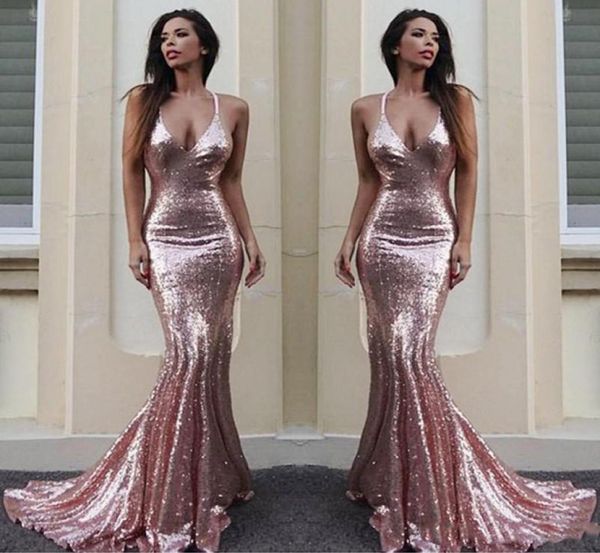 rose gold mermaid bridesmaid dresses for wedding simple sequined halter maid of honor gowns custom made long bridesmaid4450557, White;pink
rose gold mermaid bridesmaid dresses for wedding simple sequined halter maid of honor gowns custom made long bridesmaid4450557, White;pink