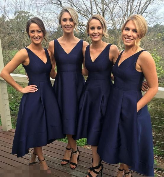 2017 garden short high low bridesmaid dresses with pockets navy blue vneck pleats maid of honor gowns formal junior bridesm9672274, White;pink
2017 garden short high low bridesmaid dresses with pockets navy blue vneck pleats maid of honor gowns formal junior bridesm9672274, White;pink