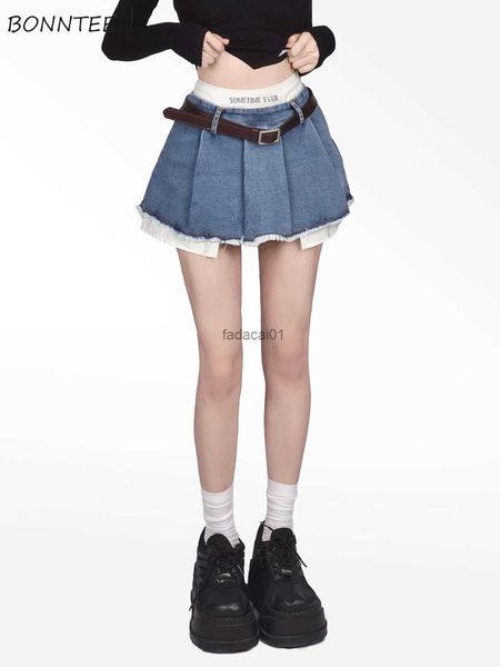 fake two pieces denim skirts with lining women mini summer chic girls preppy ulzzang ins pleated irregular y2k streetwear l230621, Black
fake two pieces denim skirts with lining women mini summer chic girls preppy ulzzang ins pleated irregular y2k streetwear l230621, Black