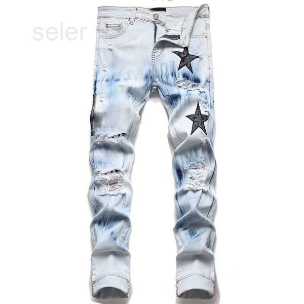 amr mens designer jeans cortez cargo pant slim fit elastic embroidery fashion jean style cat whisker whitening men's broken hole same r, Blue
amr mens designer jeans cortez cargo pant slim fit elastic embroidery fashion jean style cat whisker whitening men's broken hole same r, Blue