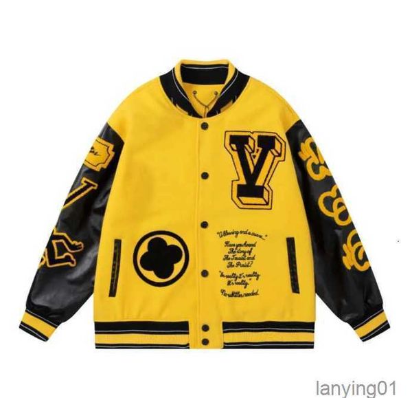 men embroidery fashion oversized hip hop varsity baseball jacket leather sleeve hi street loose fit letterman coat outerwear, Black
men embroidery fashion oversized hip hop varsity baseball jacket leather sleeve hi street loose fit letterman coat outerwear, Black