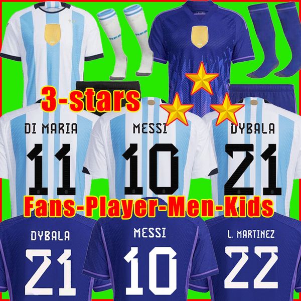 argentina 3 stars soccer jerseys fans player version 2022 2023 messis dybala martinez maradona de paul football shirt 22 23 men kids kit set, Black;yellow
argentina 3 stars soccer jerseys fans player version 2022 2023 messis dybala martinez maradona de paul football shirt 22 23 men kids kit set, Black;yellow