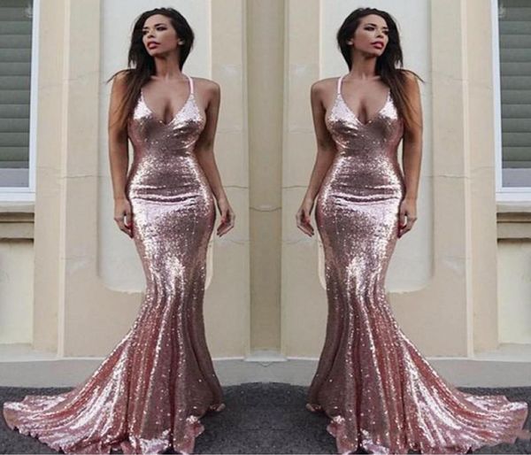 rose gold mermaid bridesmaid dresses for wedding simple sequined halter maid of honor gowns custom made long bridesmaid2988811, White;pink
rose gold mermaid bridesmaid dresses for wedding simple sequined halter maid of honor gowns custom made long bridesmaid2988811, White;pink