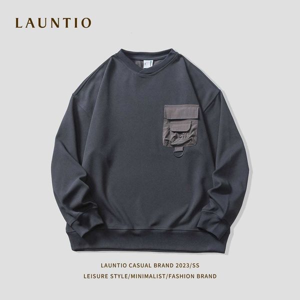 dragon leisure 2023 spring round neck men's sweater light contrast functional pocket design versatile for men, Black
dragon leisure 2023 spring round neck men's sweater light contrast functional pocket design versatile for men, Black