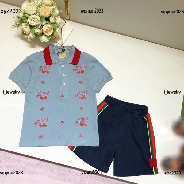 luxury designer baby clothes kids tracksuits summer suit size 100-160 animal letter embroidered polo collar and side striped shorts, White
luxury designer baby clothes kids tracksuits summer suit size 100-160 animal letter embroidered polo collar and side striped shorts, White