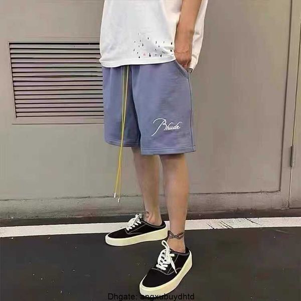 designer clothing short casual high street rhude terry embroidery casual sports over knee shorts capris fashion versatile men's pants j, White;black
designer clothing short casual high street rhude terry embroidery casual sports over knee shorts capris fashion versatile men's pants j, White;black
