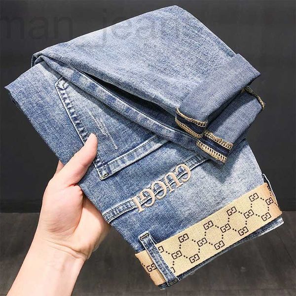 men's jeans designer autumn and winter new high-end jeans men's trend loose trendy korean version versatile leggings elastic embro, Blue
men's jeans designer autumn and winter new high-end jeans men's trend loose trendy korean version versatile leggings elastic embro, Blue