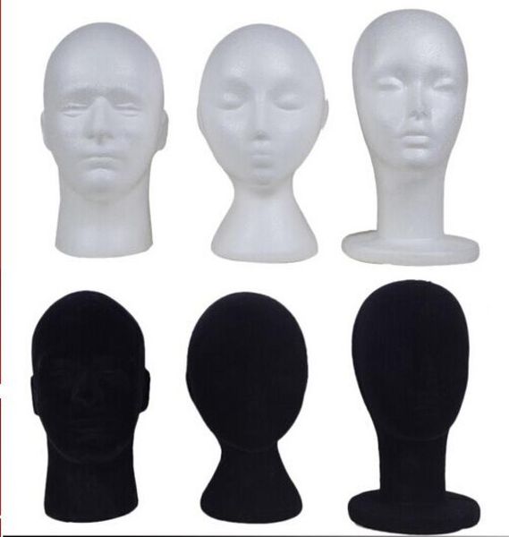 styrofoam and velvet mannequin head hat wig holder black or white stand display female male head7331619
styrofoam and velvet mannequin head hat wig holder black or white stand display female male head7331619