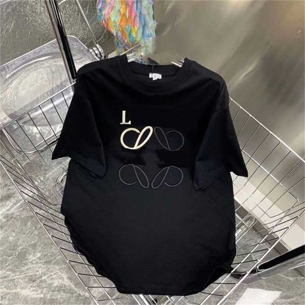 mens womens t shirt designer with letter embroidery print fashion women's cotton casual loose men short sleeve luxurys clothing tshirts, White;black
mens womens t shirt designer with letter embroidery print fashion women's cotton casual loose men short sleeve luxurys clothing tshirts, White;black