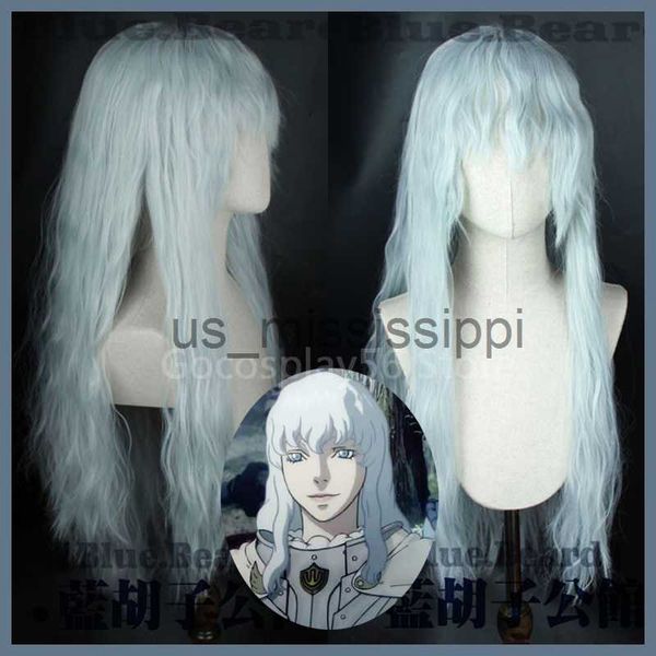 cosplay wigs berserk griffith cosplay wig silver white mixed blue curly wavy 70cm long heat resistant synthetic hair x0630, Black
cosplay wigs berserk griffith cosplay wig silver white mixed blue curly wavy 70cm long heat resistant synthetic hair x0630, Black