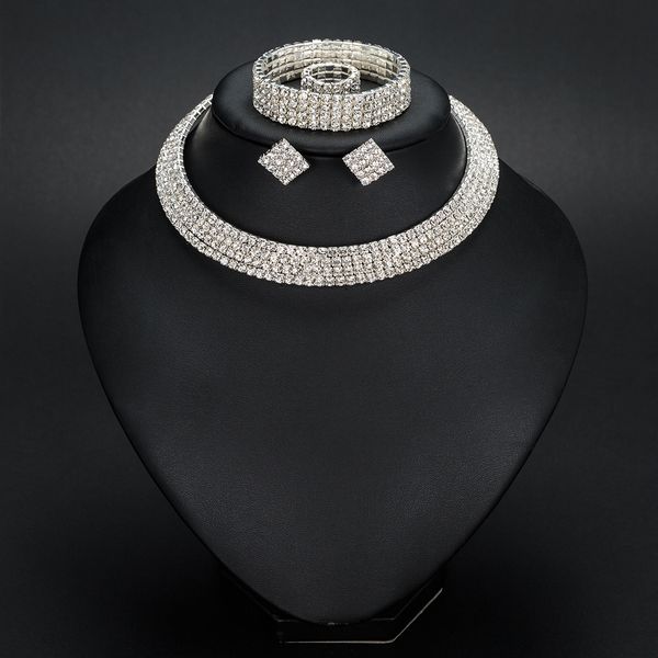 wedding jewelry sets europe and america fashion necklace earring ring bracelet four piece set hollow diamond pattern headwear wholesale 2306, Slivery;golden
wedding jewelry sets europe and america fashion necklace earring ring bracelet four piece set hollow diamond pattern headwear wholesale 2306, Slivery;golden