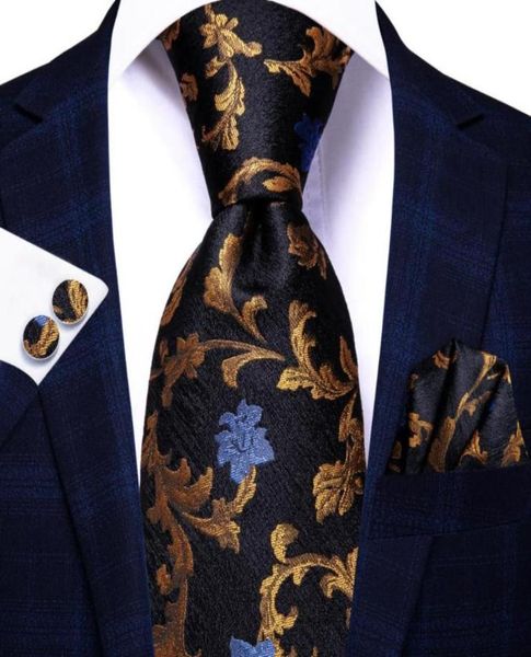 bow ties hitie black gold floral silk wedding tie for men handky cufflink fashion design gift necktie business partydropship6408301, Black;gray
bow ties hitie black gold floral silk wedding tie for men handky cufflink fashion design gift necktie business partydropship6408301, Black;gray