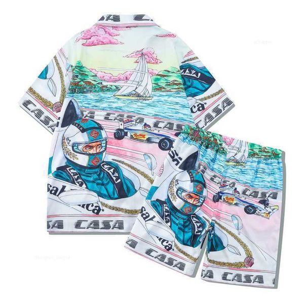 fw23 men's tracksuits 2023ss casablanca sicily seaside f1 racer men women short set t shrt hawaii beach suit hip hop shirt shorts coupl, Gray
fw23 men's tracksuits 2023ss casablanca sicily seaside f1 racer men women short set t shrt hawaii beach suit hip hop shirt shorts coupl, Gray