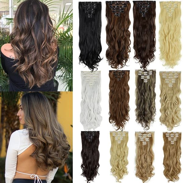 lace wigs hair pieces 24 inchs 7 clips in s long straight hairstyle synthetic blonde black hairpieces heat resistant false for women 230629, Black;brown
lace wigs hair pieces 24 inchs 7 clips in s long straight hairstyle synthetic blonde black hairpieces heat resistant false for women 230629, Black;brown