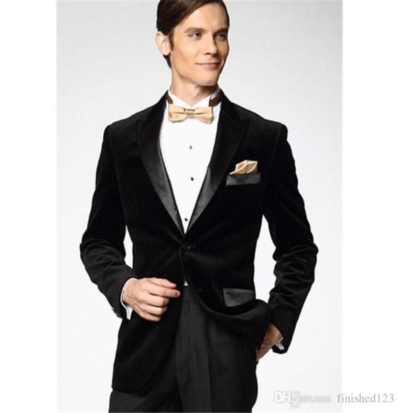 stylish design groom tuxedos two button black velvet peak lapel groomsmen man suit mens wedding suits jacketpantstie no84746707, Black;gray
stylish design groom tuxedos two button black velvet peak lapel groomsmen man suit mens wedding suits jacketpantstie no84746707, Black;gray